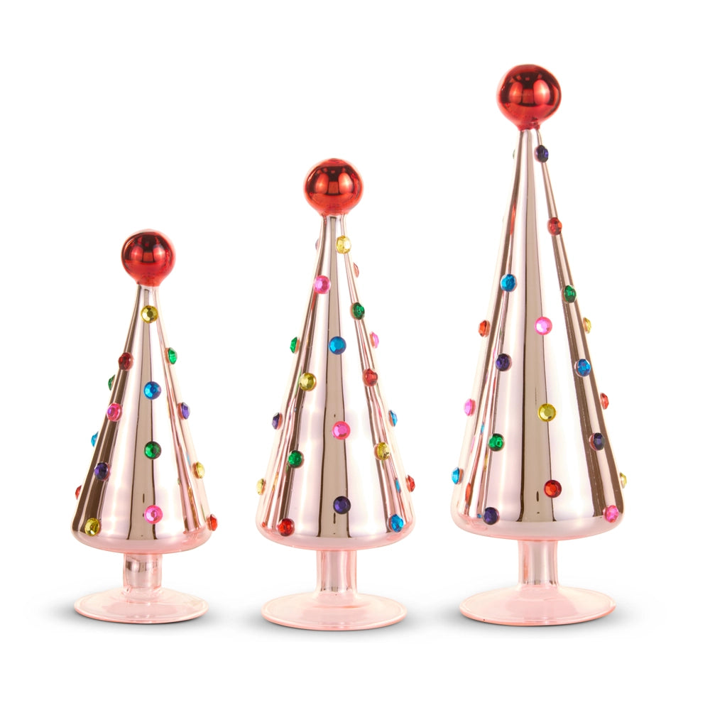 Polka Dot Cone Tree Set