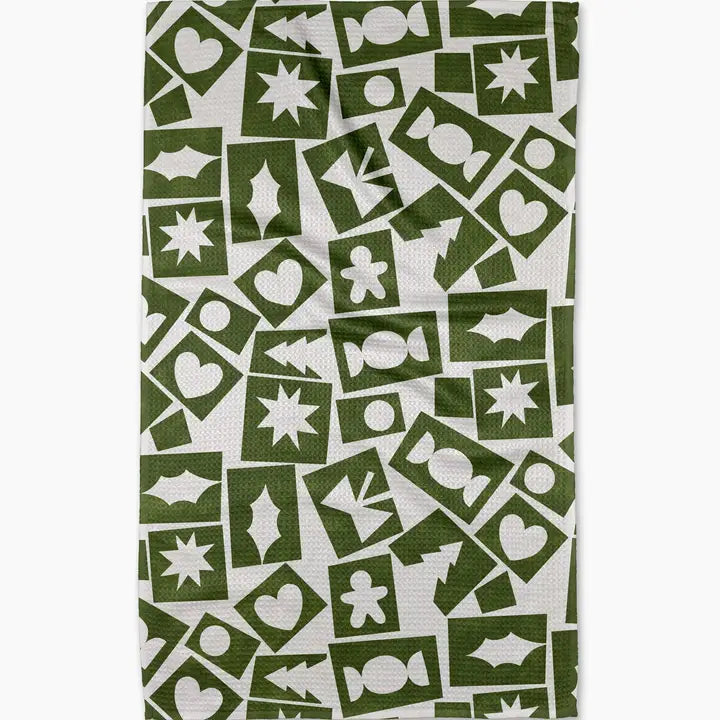 Cutout Christmas Tea Towel