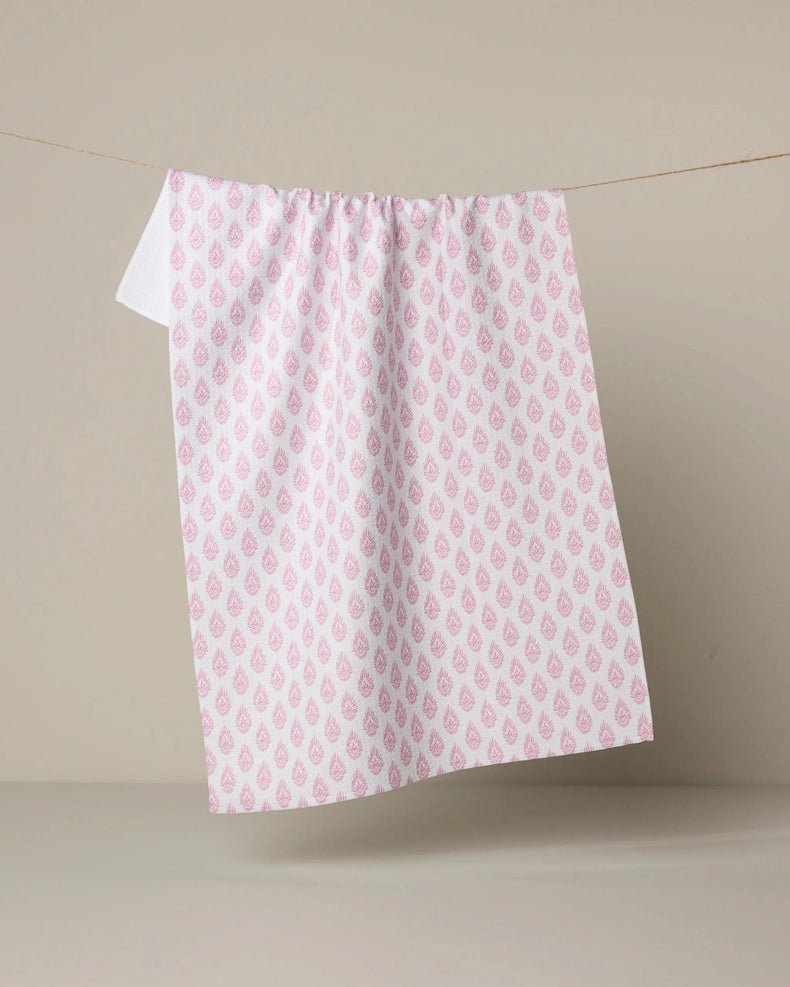 Pink Poppy Tea Towel