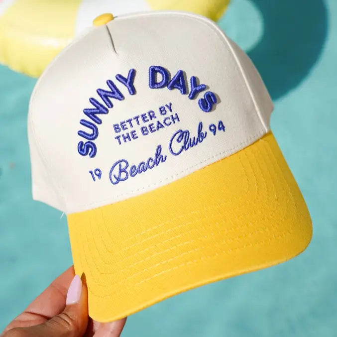 Sunny Days Yellow Trucker Hat