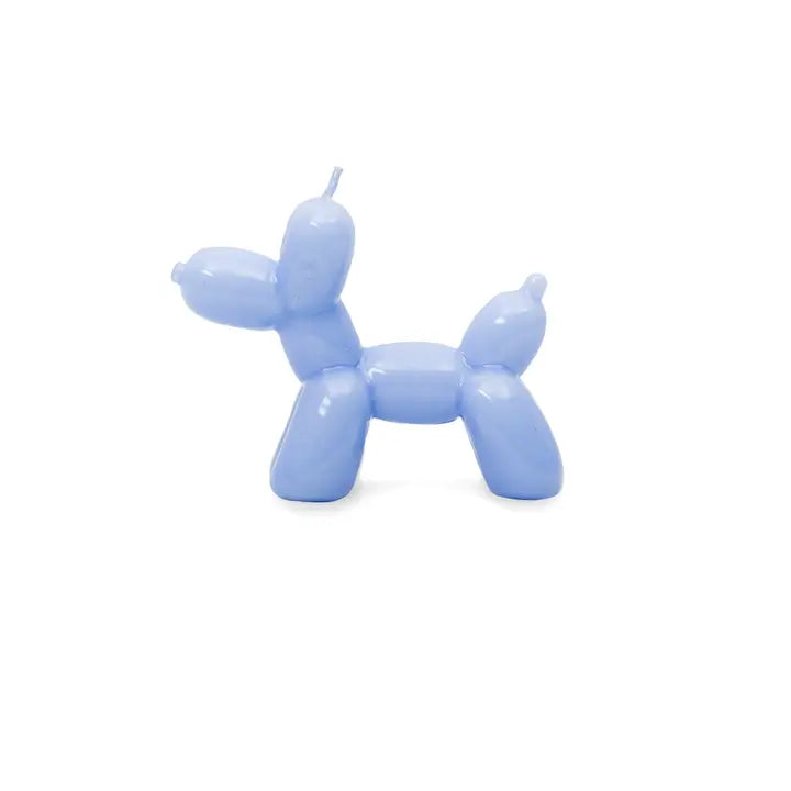 Blue Balloon Dog Candle