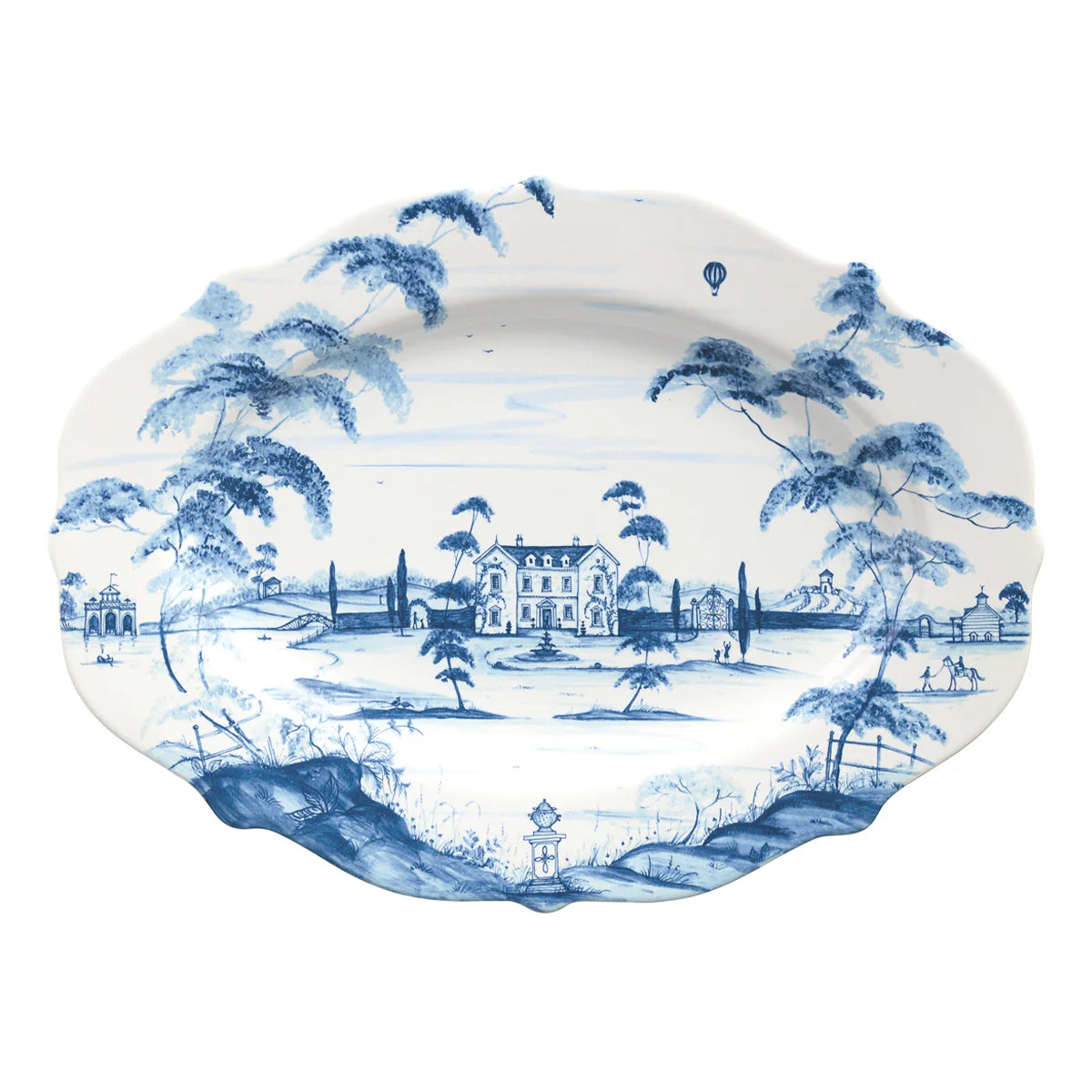 CE Blue 18.5" Hostess Tray
