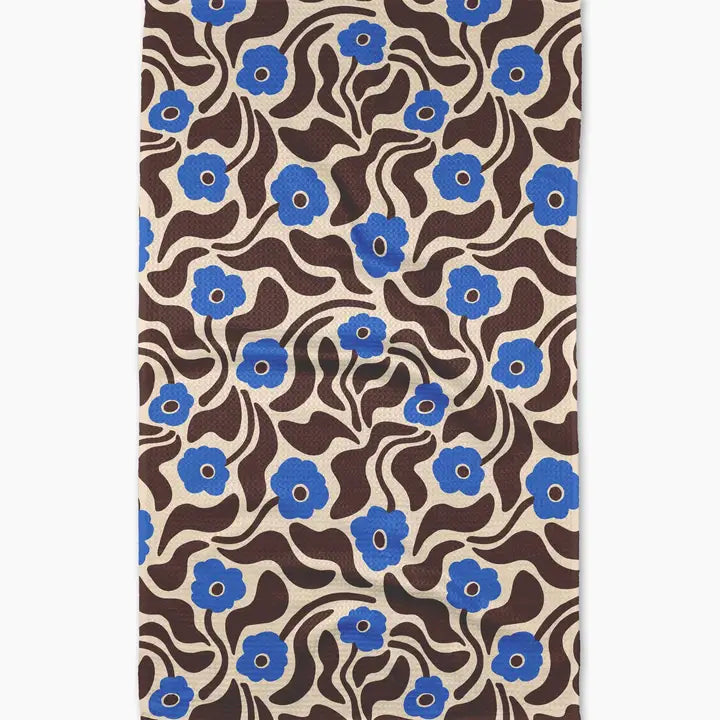 Dancing Blooms Tea Towel