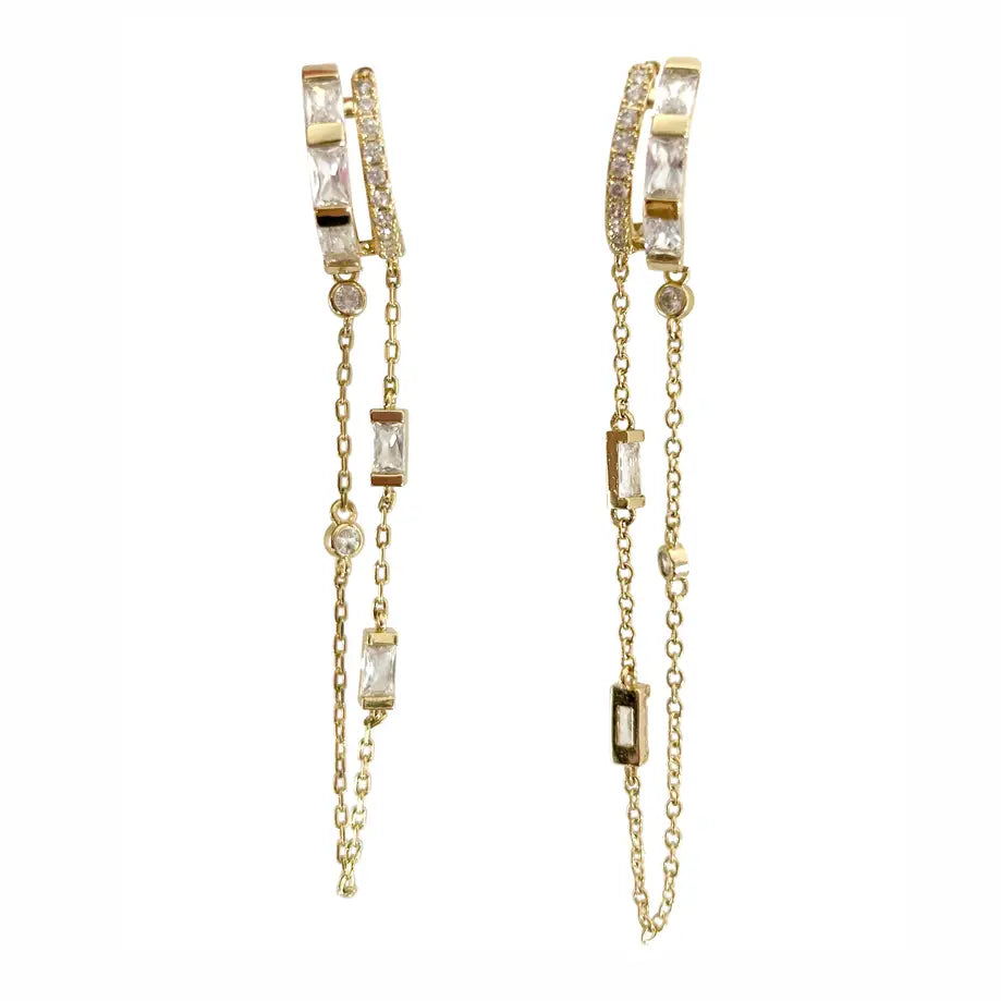 Davina Statement Gold Earrings
