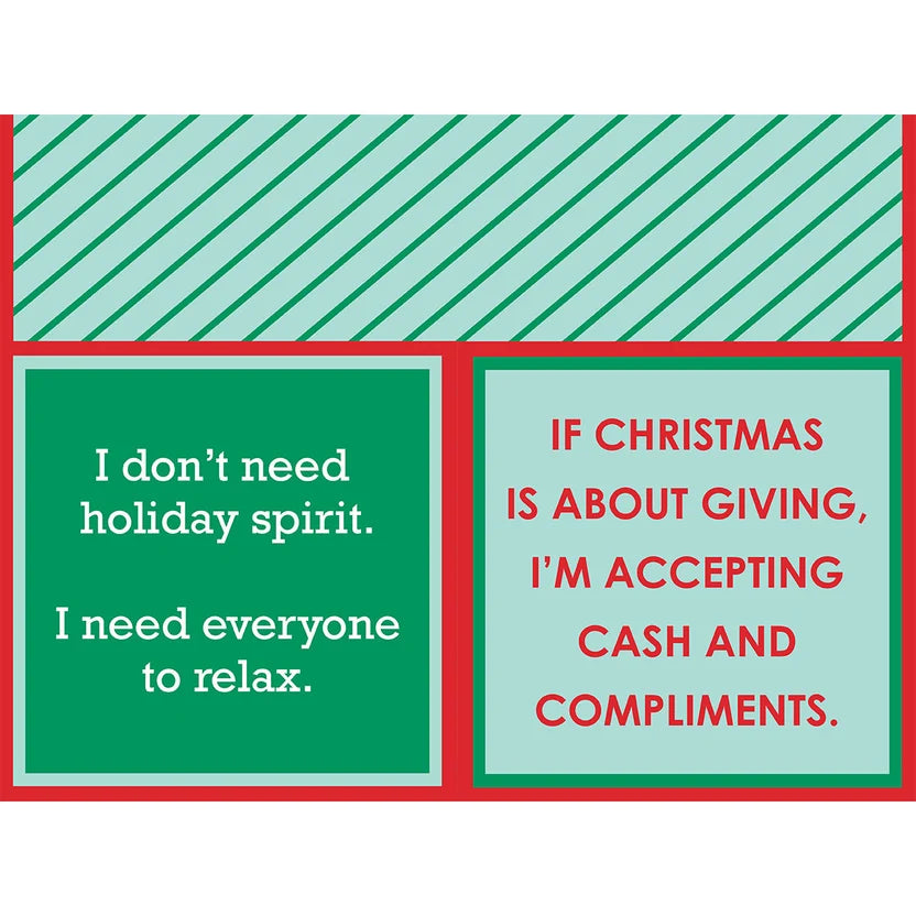 Cash & Compliments Xmas Napkins