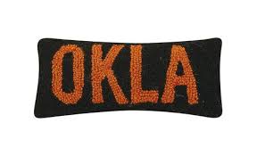 Okla Blk/Orange Pillow