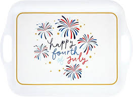 4th of July Bamboo Tray