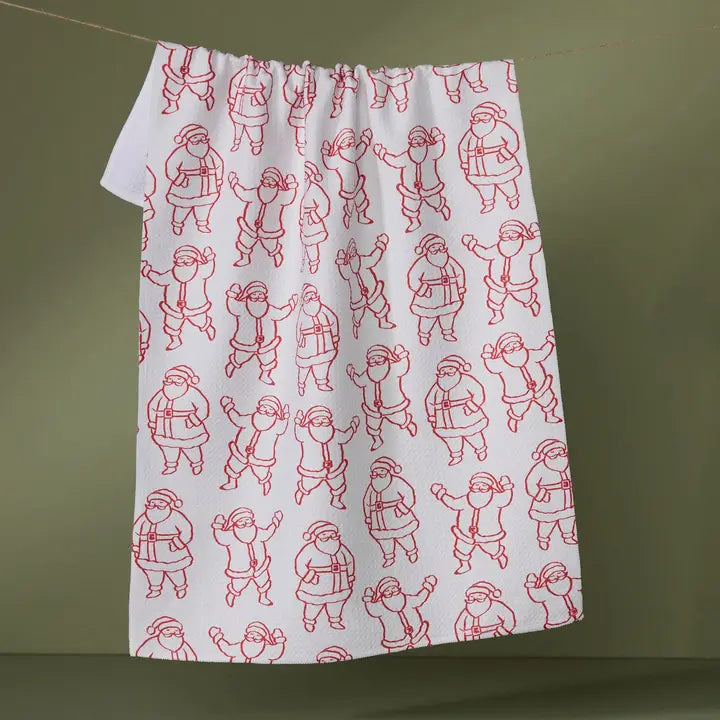 Santa Groove Tea Towel