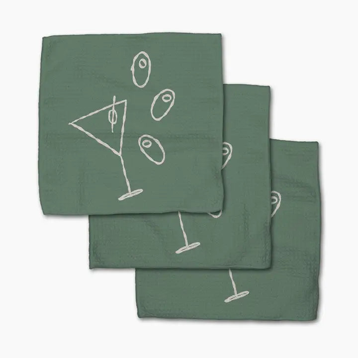 Shaken Not Stirred Dishcloth Set