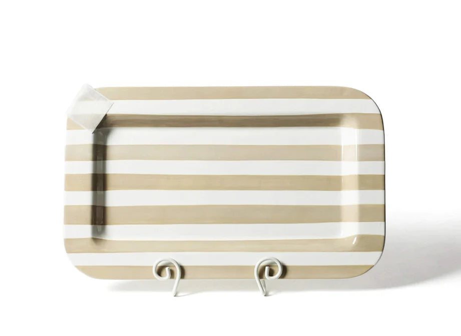 Neutral Stripe Mini Ent Platter