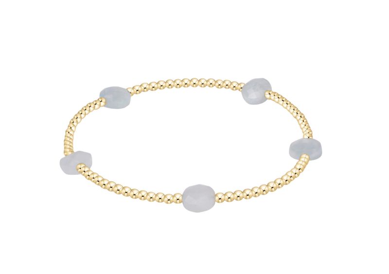 Admire Sm. Gem 2mm Gold Bracelet