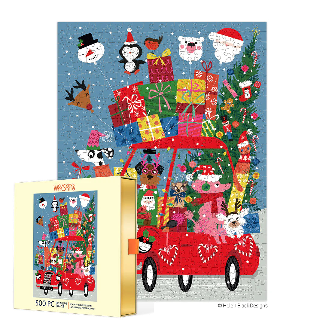 Festive Fun Car 500 Piece Puzzle