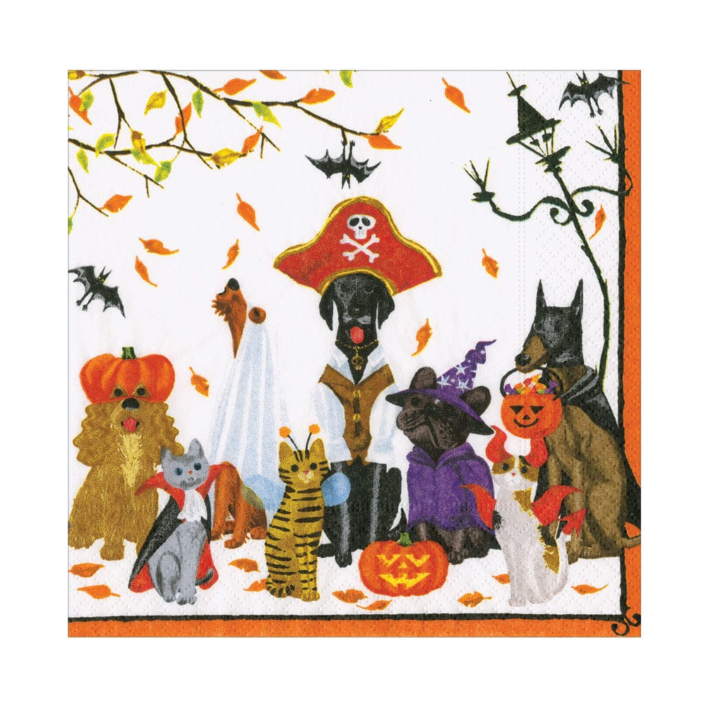 Halloween Pets Cocktail Napkin