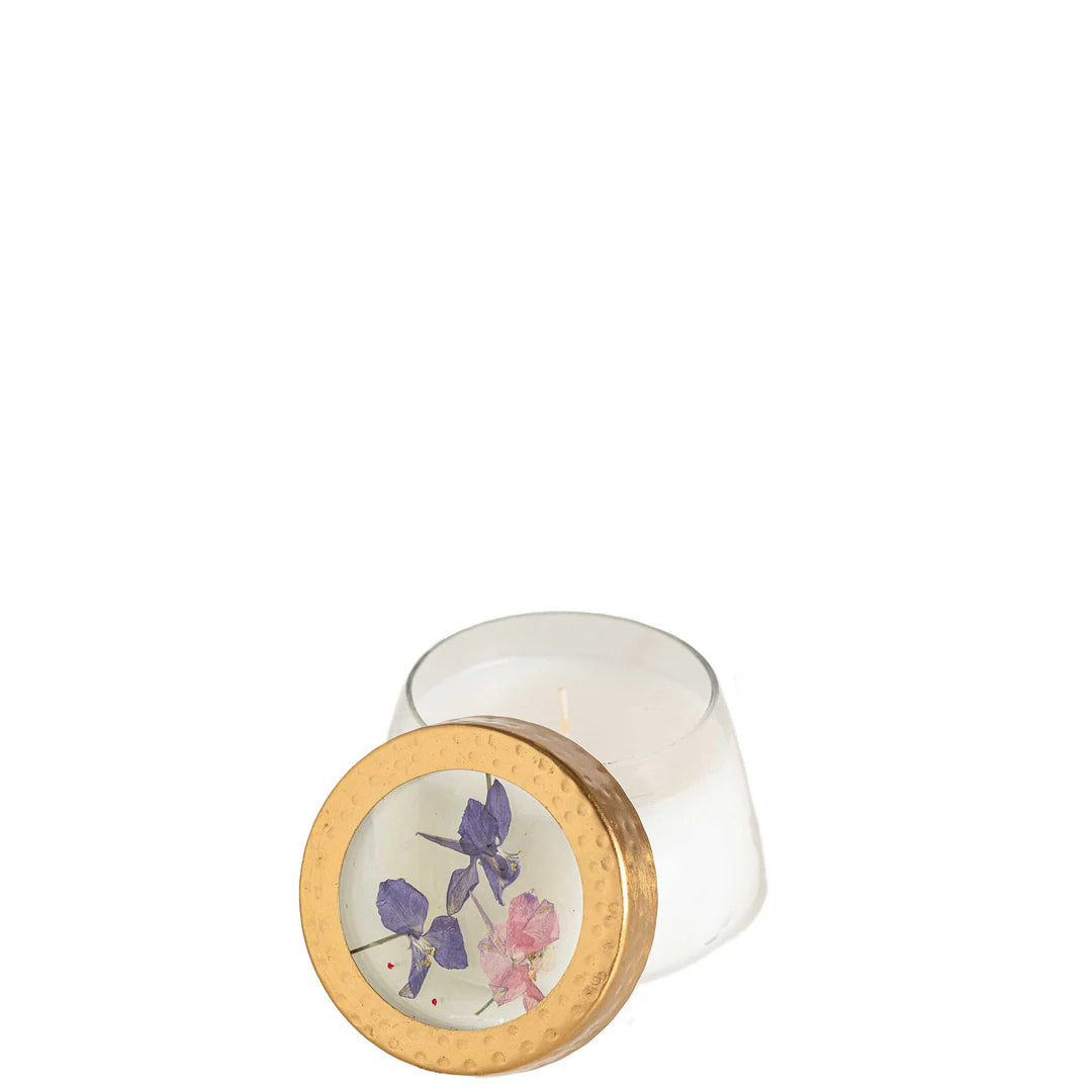 Roman Lavender Petite Floral Candle