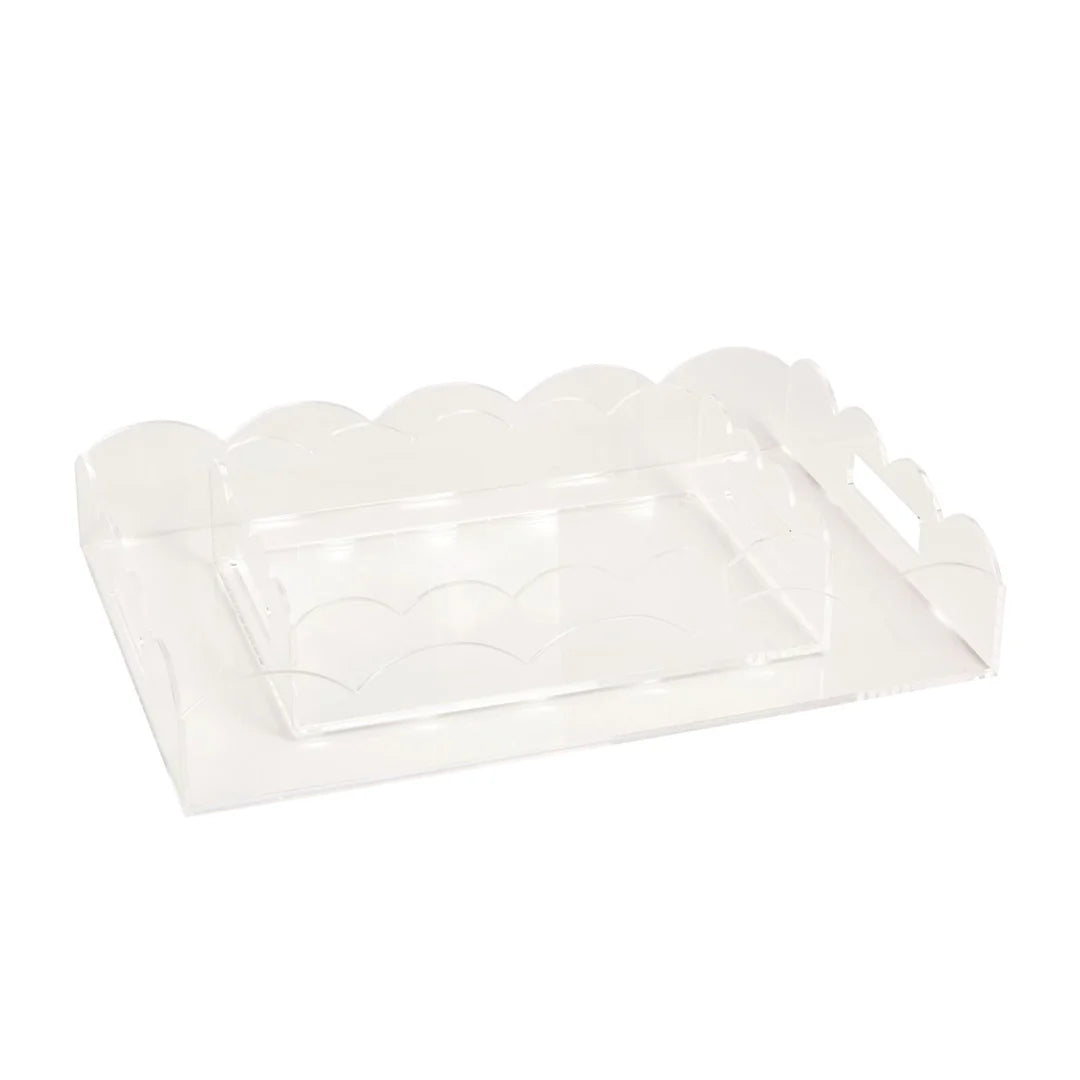 Lucite Scallop Tray