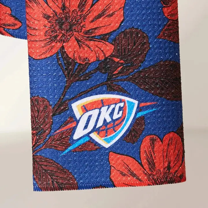 OKC Floral Tea Towel