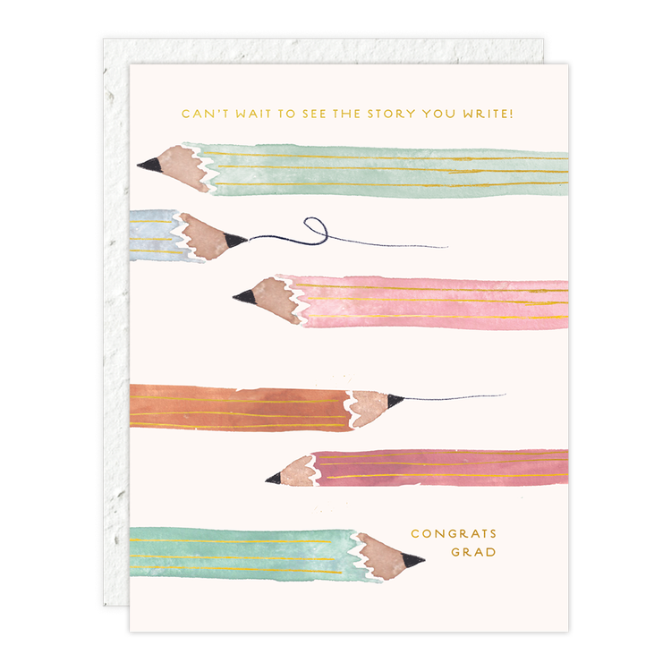 Pencils Grad Card
