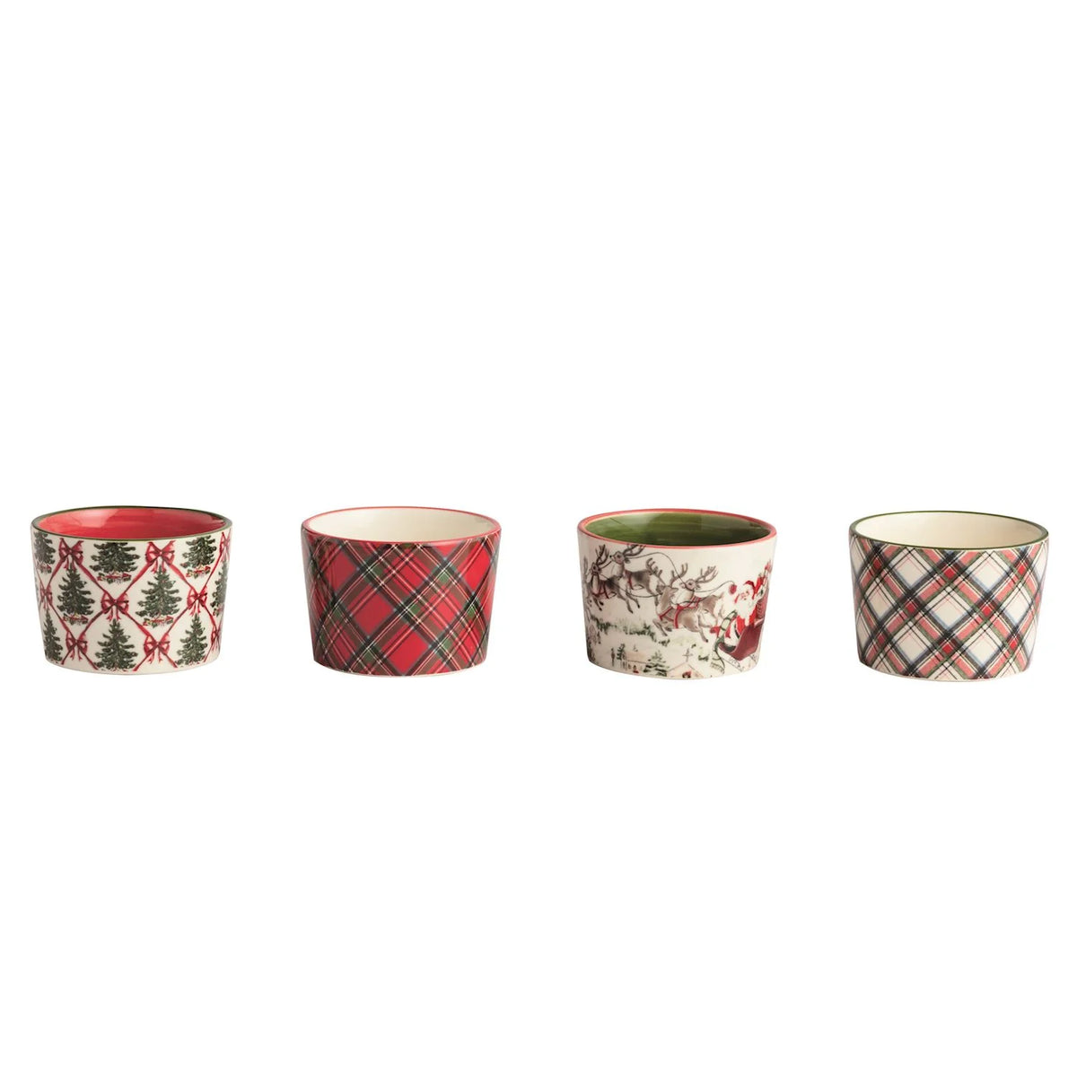Tartan Xmas Tidbit Bowl
