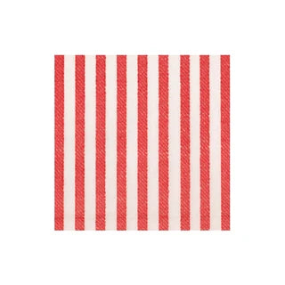 Red Melograno Stripe Cocktail napkin