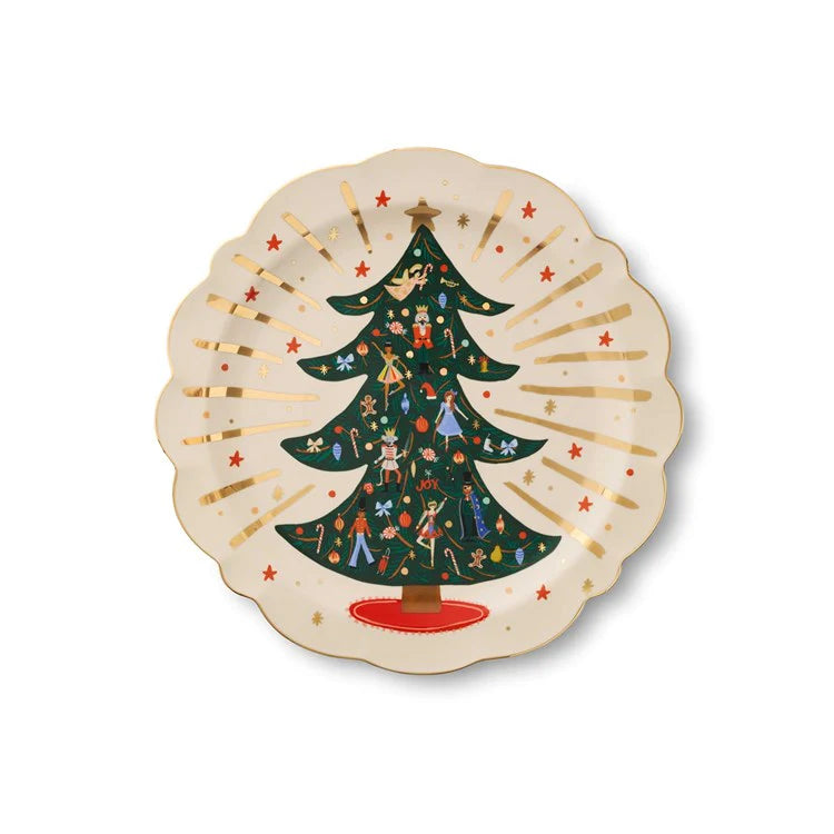 Nutcracker Round Serving Platter