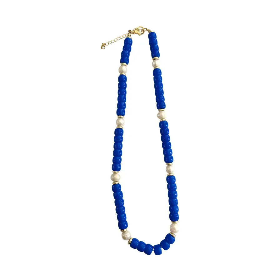 Victory Beaded Pearl Necklace