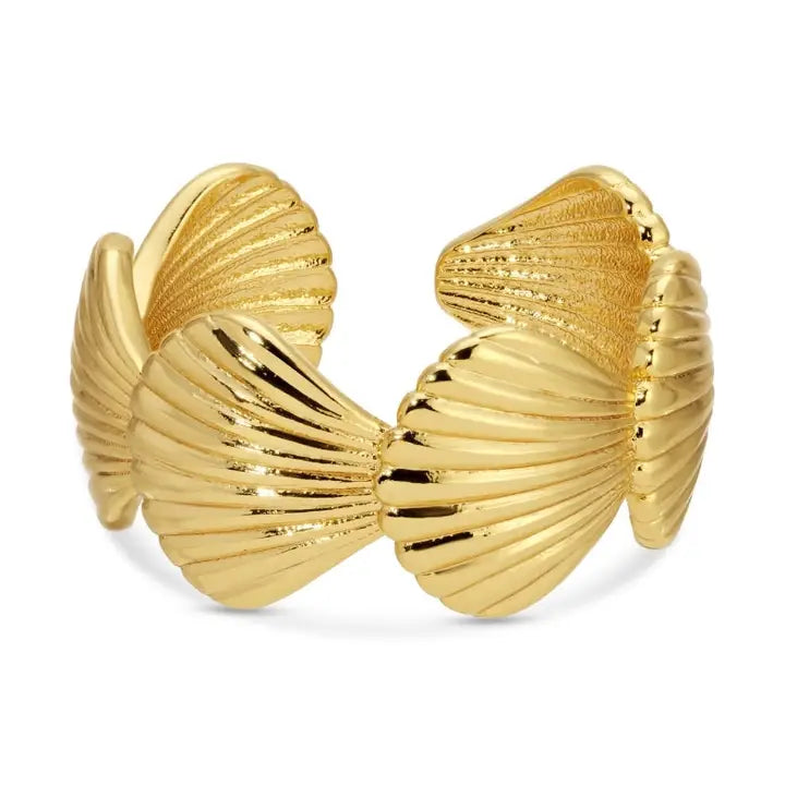 Scallop Shell Adjustable Ring