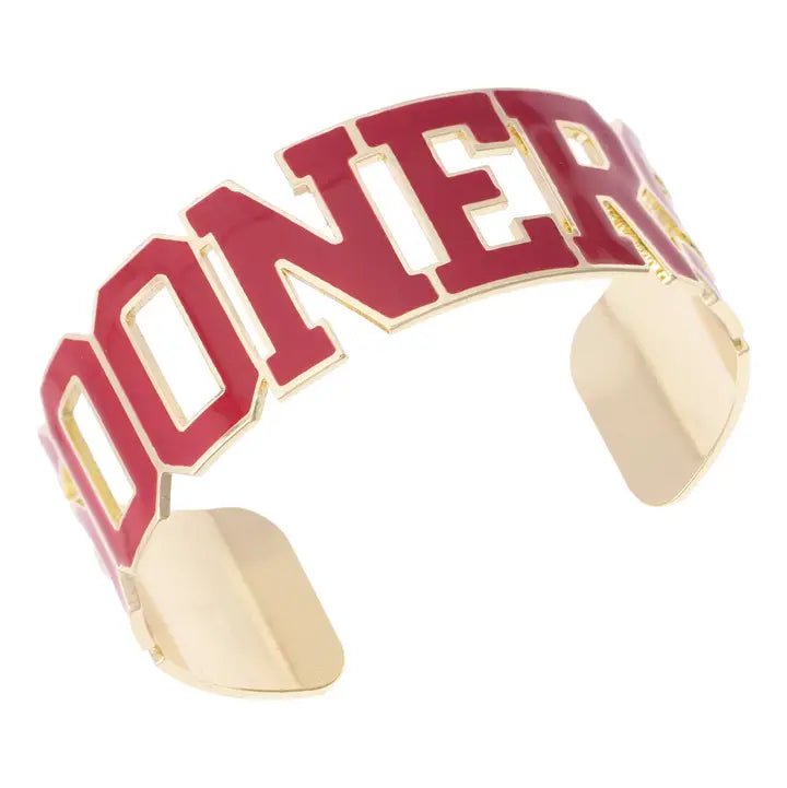 Oklahoma Sooners Varsity Outline Cuff