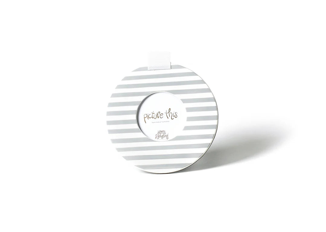 Stone Stripe Mini Round Frame