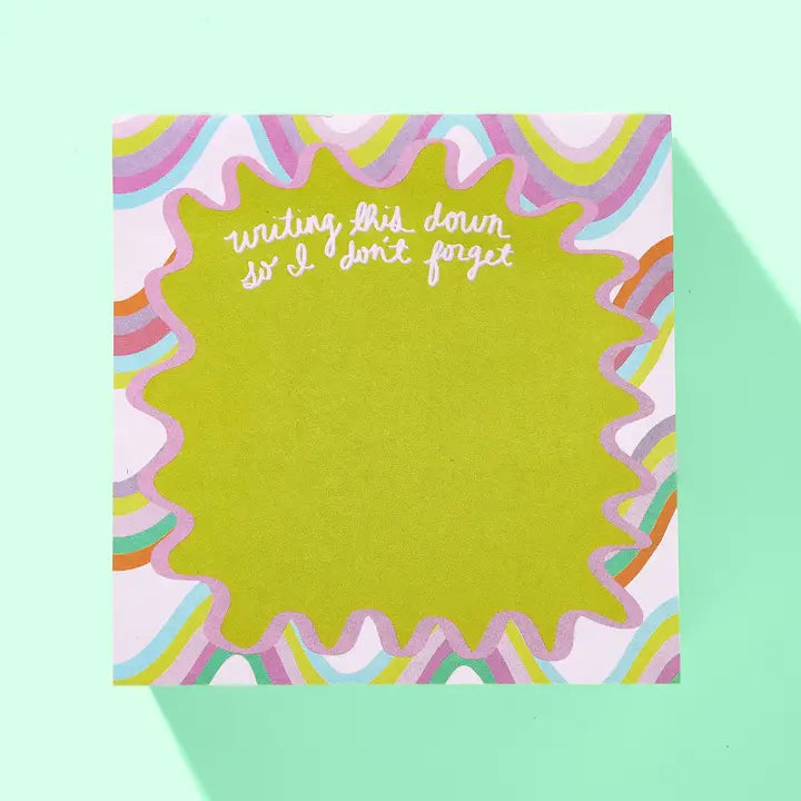 Wavy Sticky Note Pad