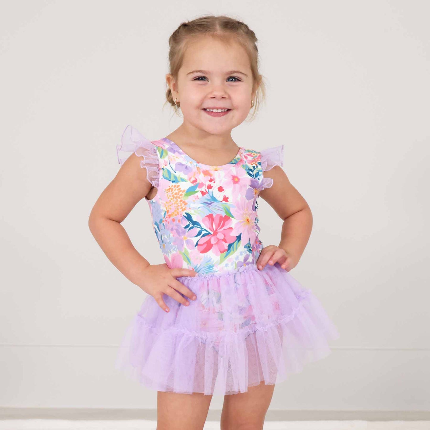 Wildflower Whirl Ruffle Leotard