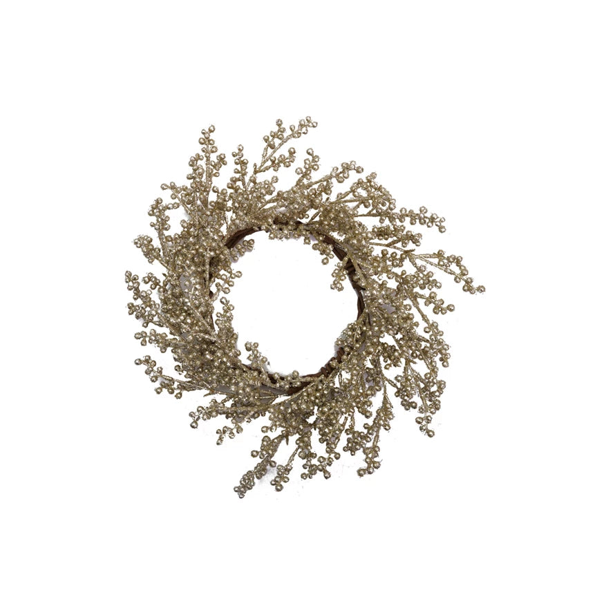 Silver Round Berry Wreath