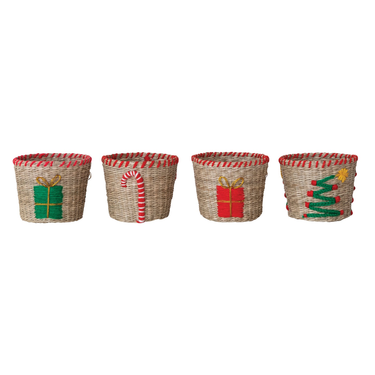 Basket With Stitched Edge