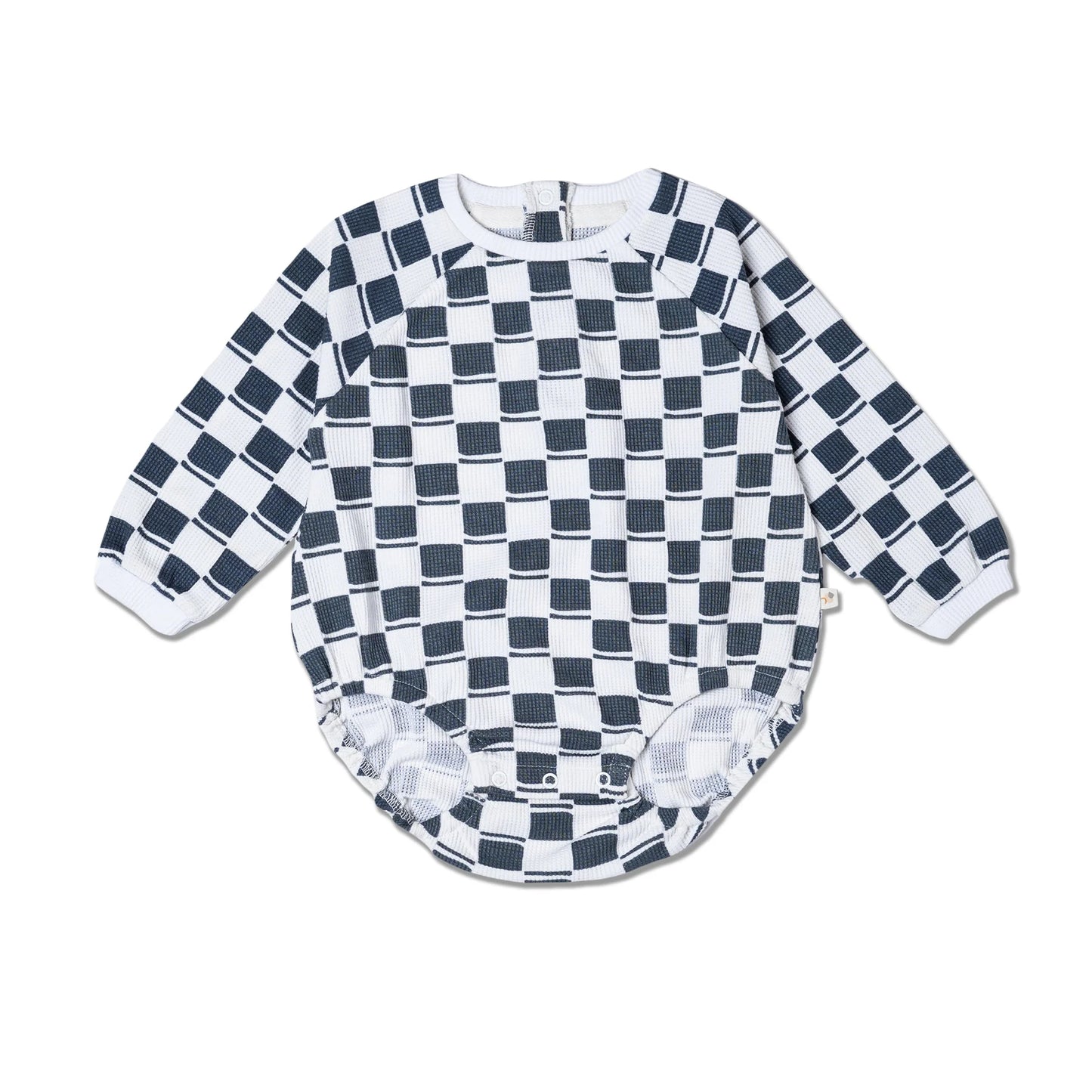 Cabin Checks Long Sleeve Bubble Romper