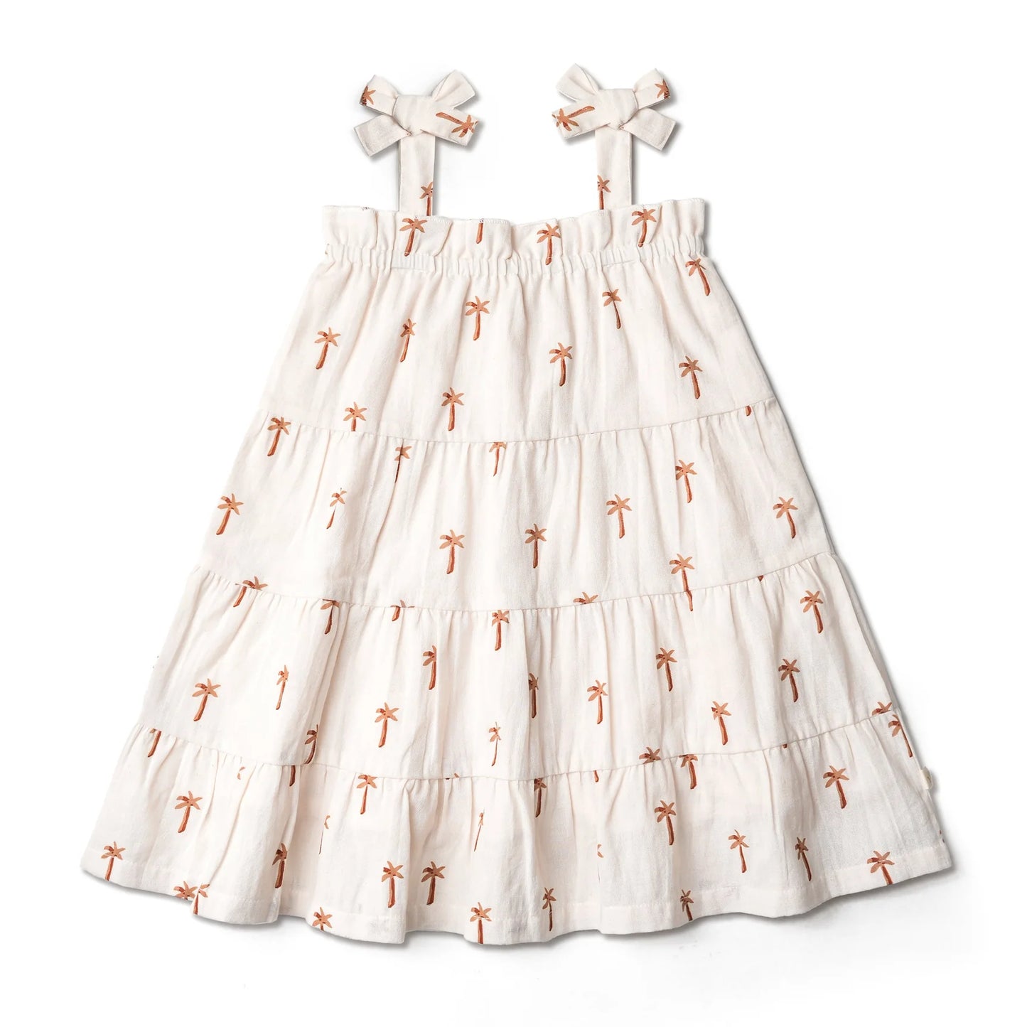 Palm Organic Tiered Dress Palm