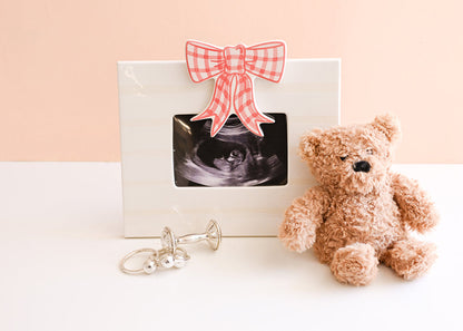 Pink Gingham Bow Attachment