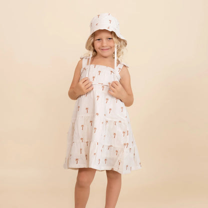 Palm Organic Tiered Dress Palm