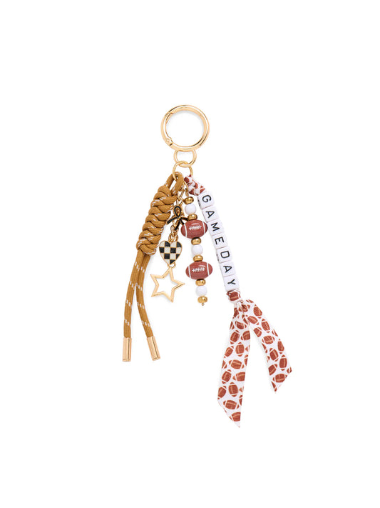 Gameday Football Bag Charm
