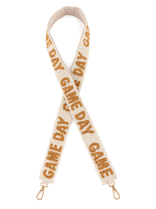 Gameday Beaded Bag Strap Ivory