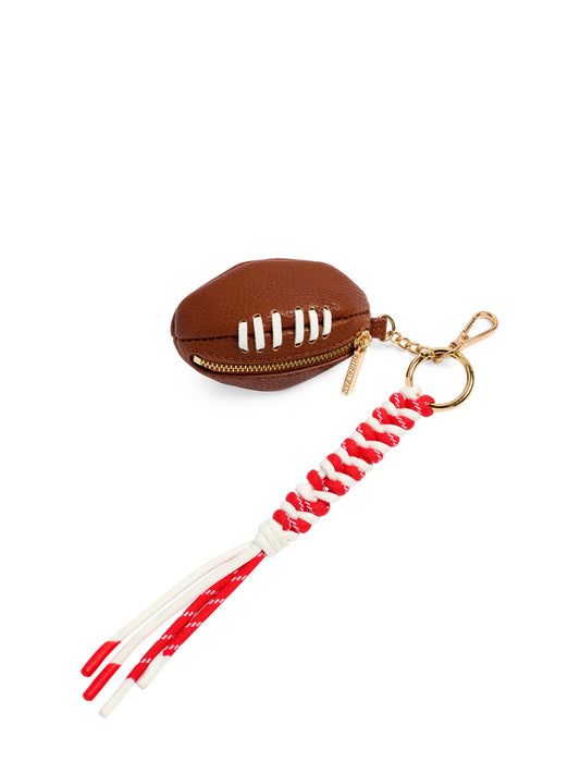 Football Bag Charm Red