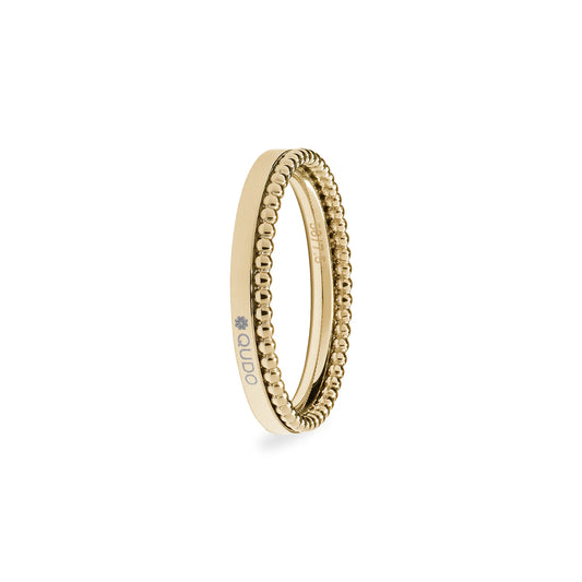 Qudo Punto Gold Spacer Ring