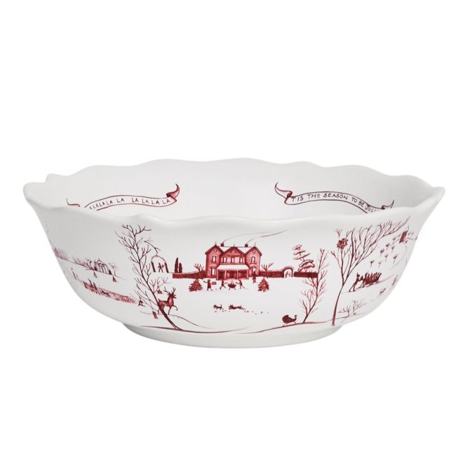 CE 11" Ruby Winter Frolic Bowl