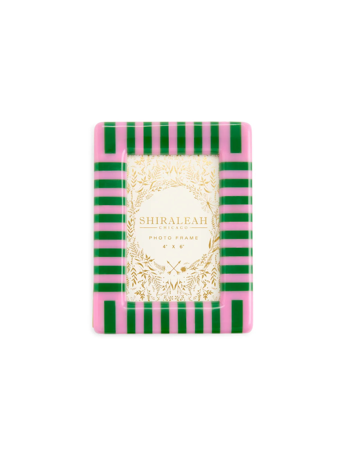 Poppy Striped Inlay Frame
