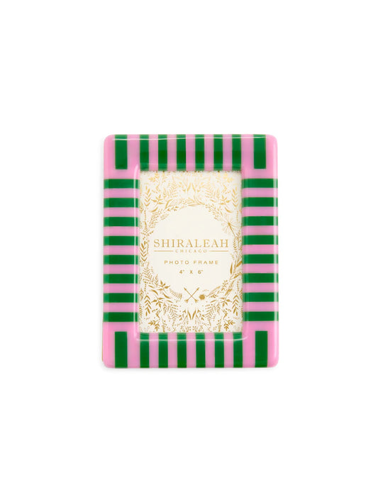 Poppy Striped Inlay Frame