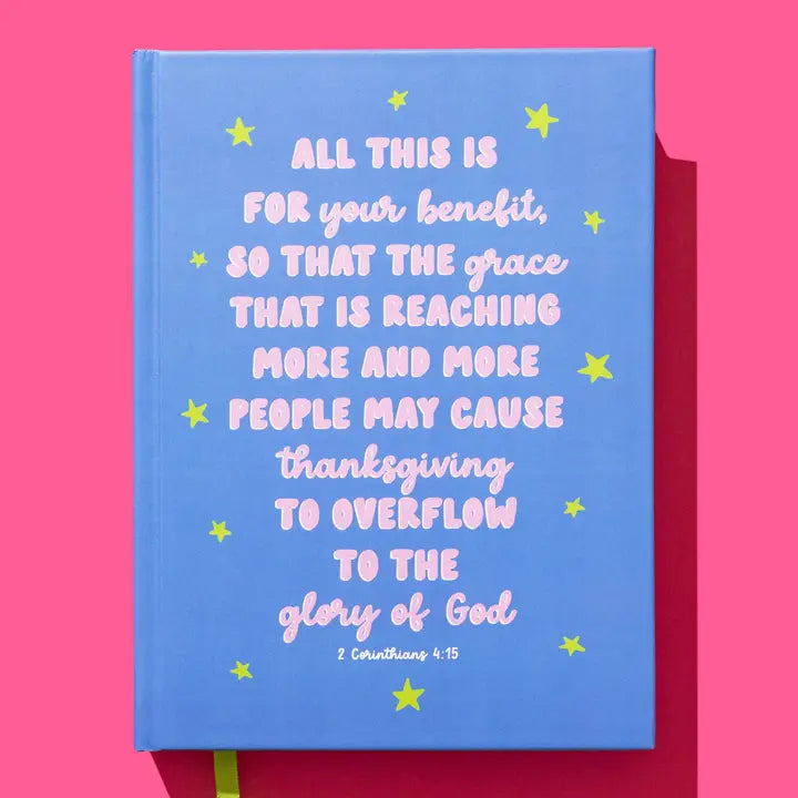 Bible Verse Blue Notebook