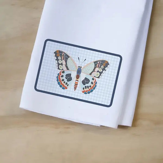 Double Pattern Butterfly Tea Towel