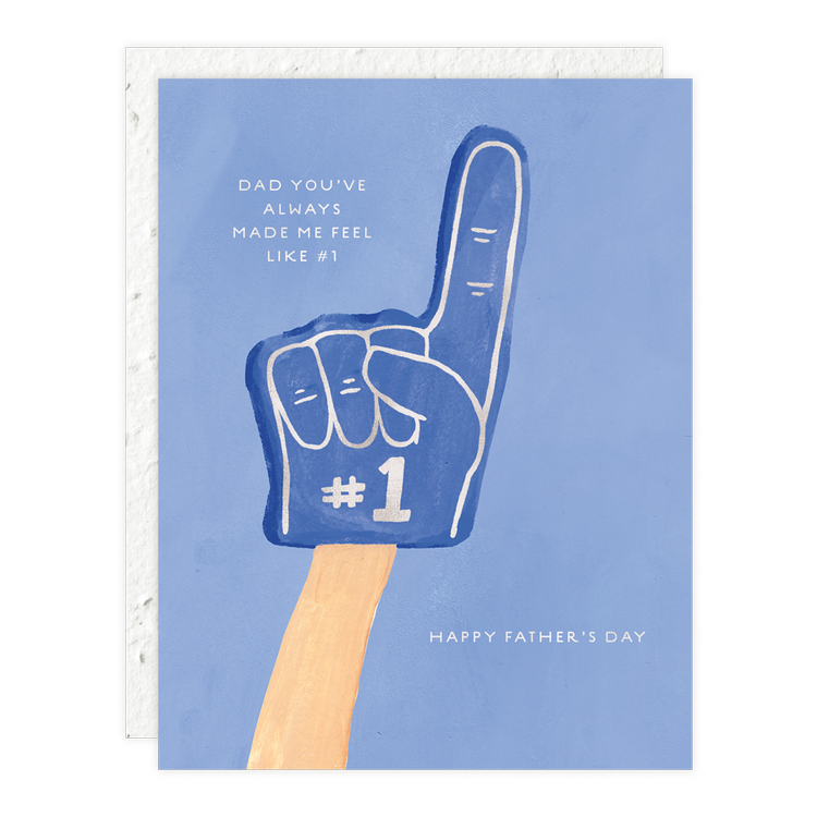 #1 Dad, Fathers day Card