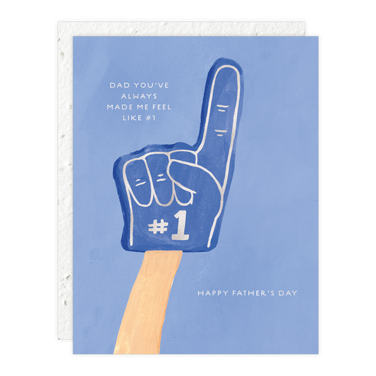 #1 Dad, Fathers day Card