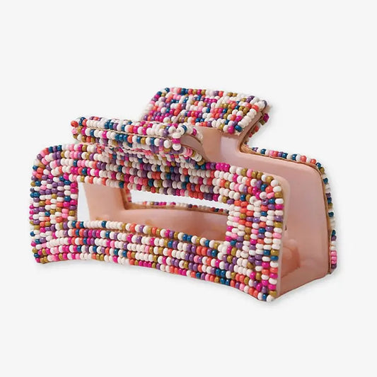 Lola Confetti Beaded Claw Clip