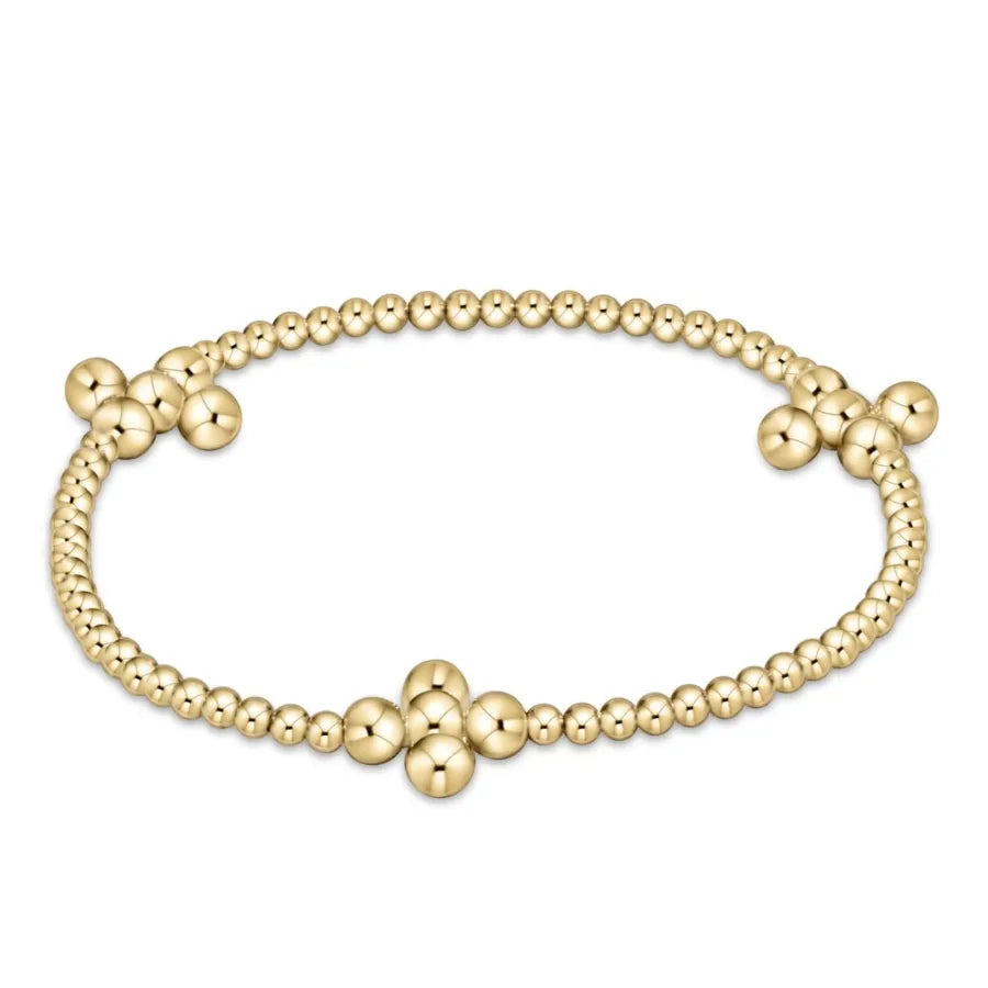 Signature Cross Gold 2.5/4 Bracelet