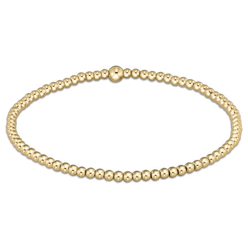 Classic Gold 2.5Mm Bead Bracelet